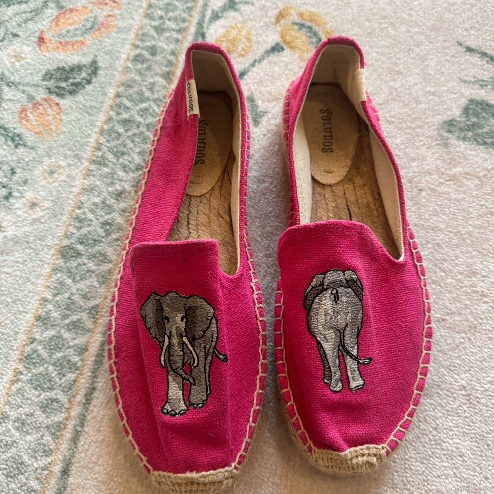Soludos Fuchsia Elephant Espadrilles